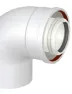 Codo Ø60/100 a 45º condensación
